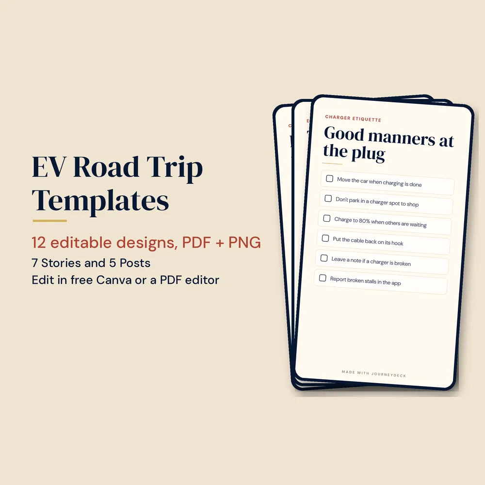 EV Road Trip Templates cover