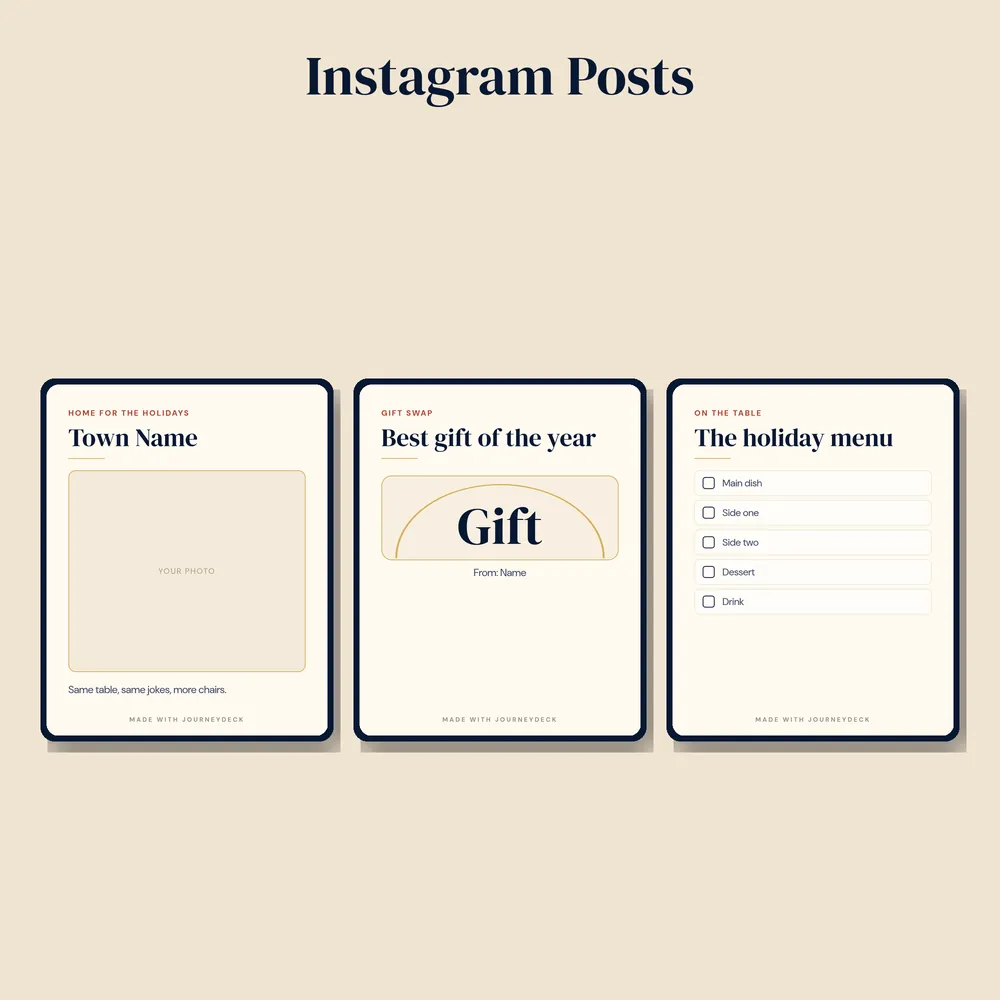 Holiday Travel Post designs