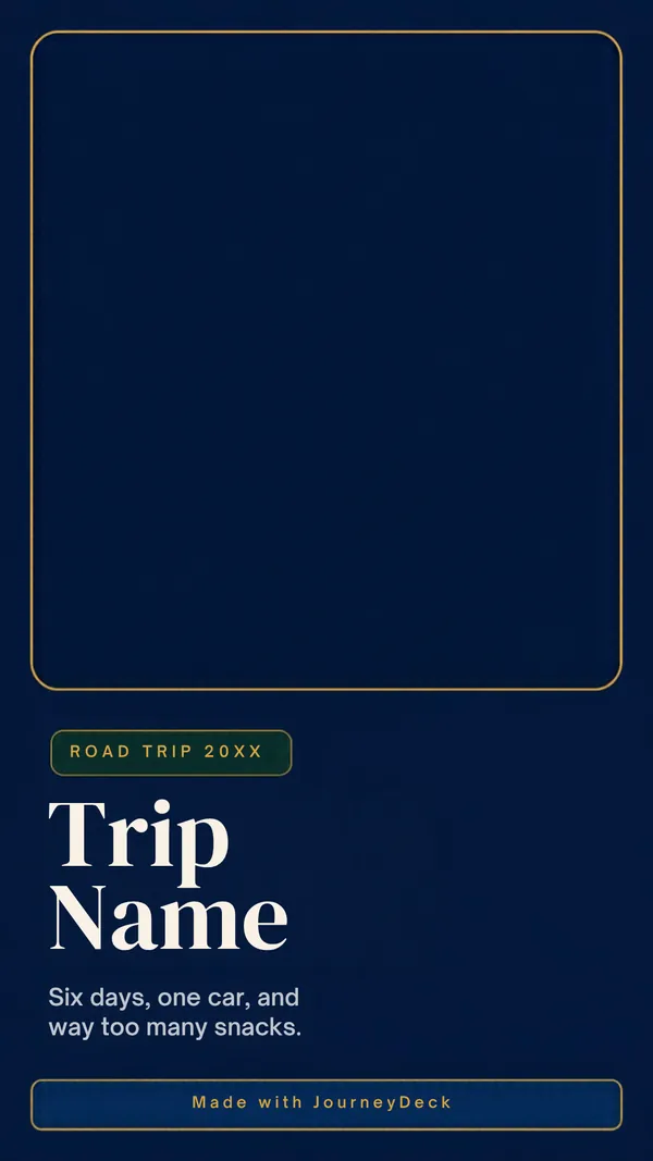 Road Trip Story designs